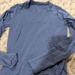 Light Blue Long Sleeve Athletic Top size 6 lululemon